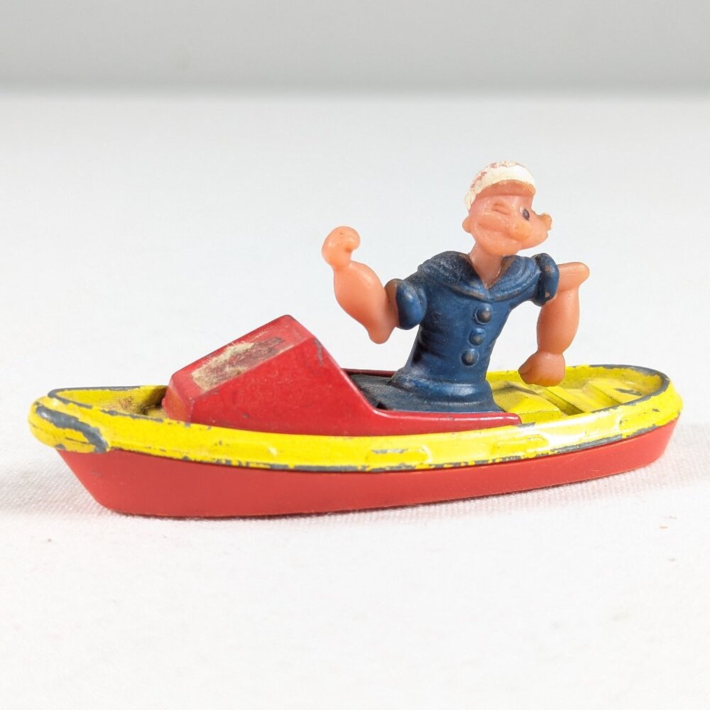 Vintage Corgi Popeye The Sailor Die Cast Boat Made In Great Britain